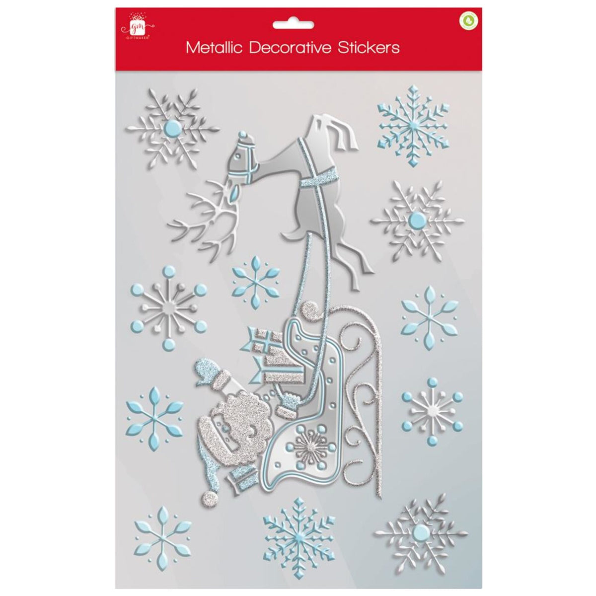 Blue & Silver Crystal Decorative Stickers Cancer Research UK