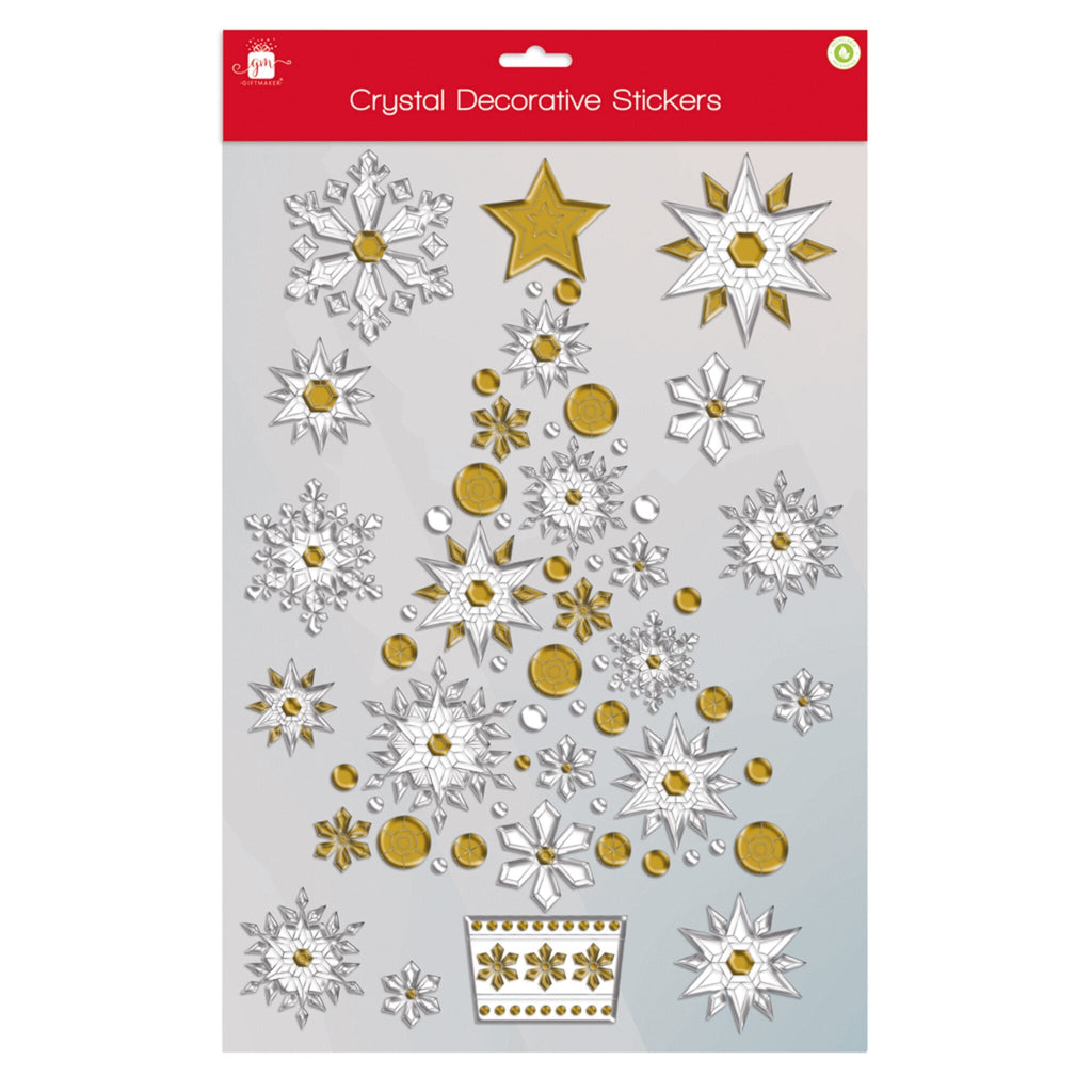 Gold & Silver Crystal Decorative Stickers