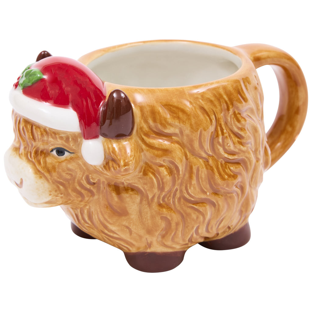 Highland Cow Christmas Mug