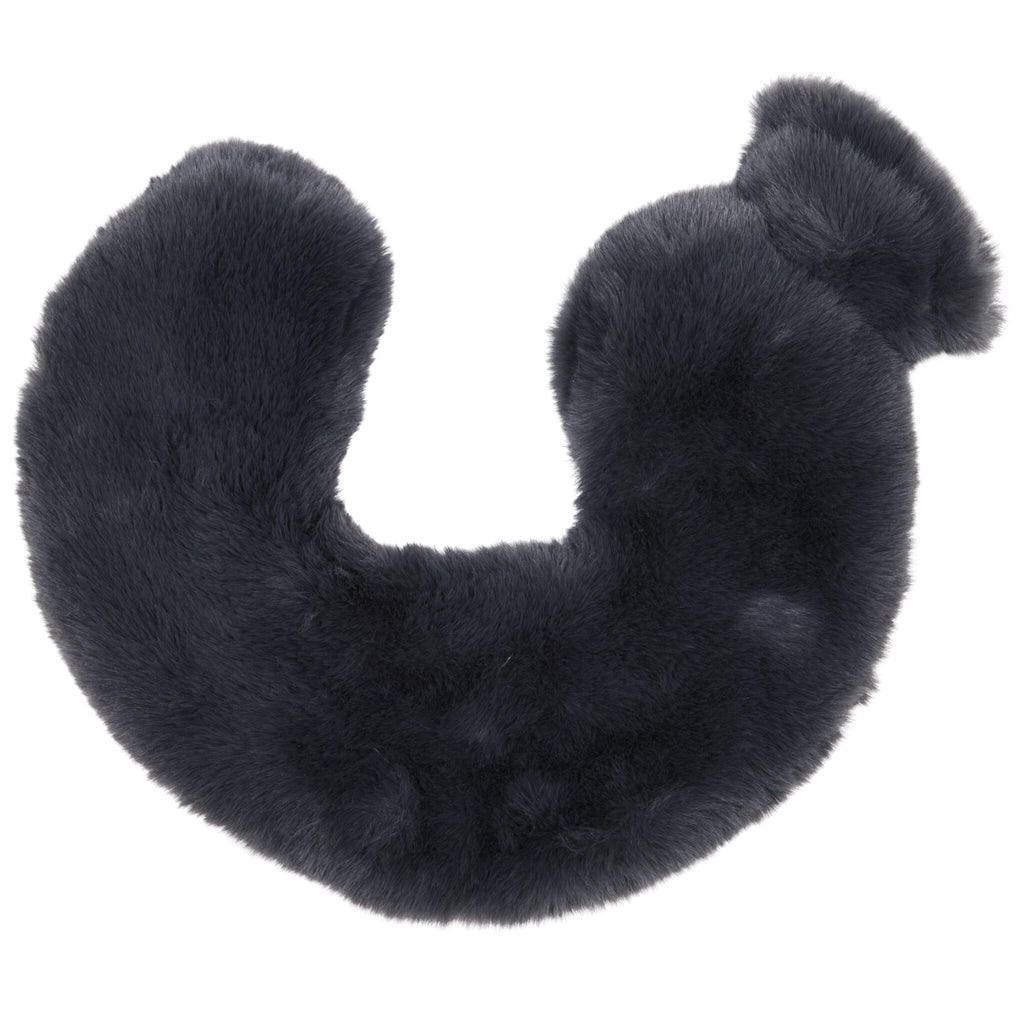 Charcoal neck hot water bottle