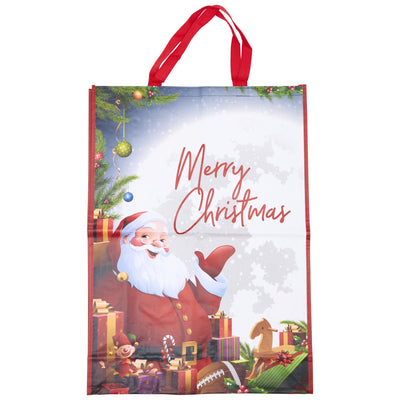 Santa Sitting Down Extra Large Gift Bag