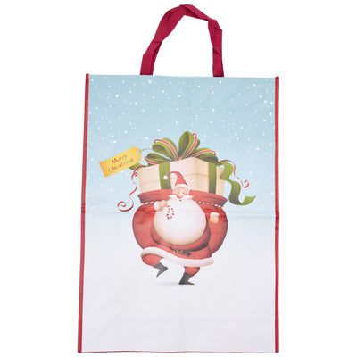 Santa Carrying Presents Extra Large Gift Bag