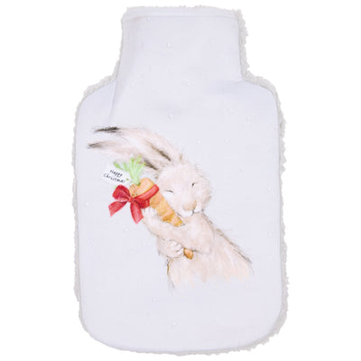 Hare themed hot water bottle. Great for children and adults, this safe hot water is a fantastic solution for cold winter nights.