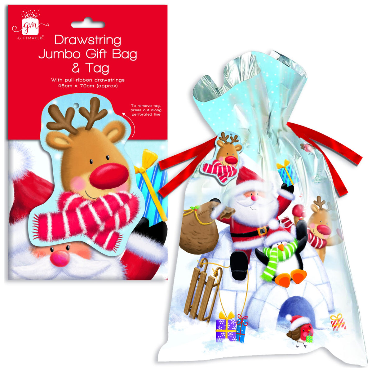 Drawstring Jumbo Christmas Sack – Cancer Research UK