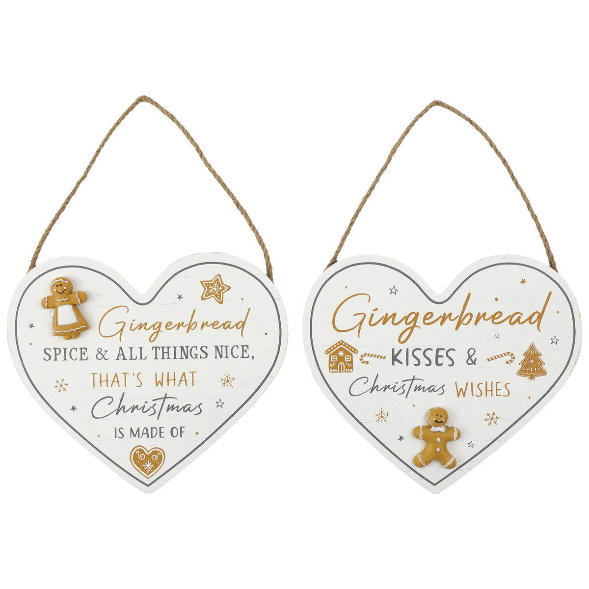 Gingerbread Heart Plaque – Cancer Research UK