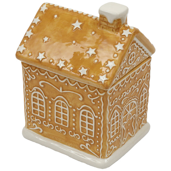Gingerbread House Cookie Jar. Perfect for storing cookies this Christmas.
