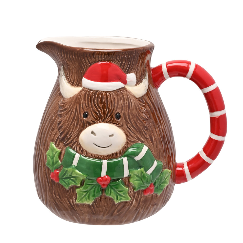 Ceramic Highland Cow Jug