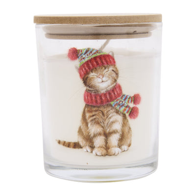 Purrkins the Tabby Candle