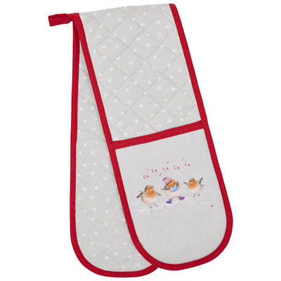 Robin Choir Double Oven Gloves