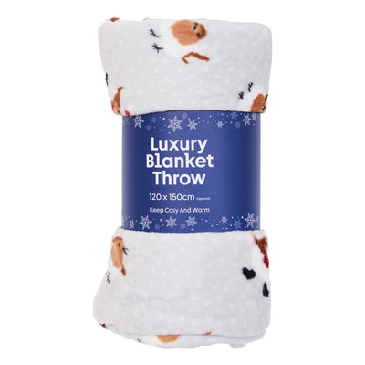 Robin Choir Patterned Luxury Blanket Throw