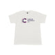 White Cancer Research UK t-shirt. This tee features the Cancer Research UK logo alongside the words "Cancer Research UK."