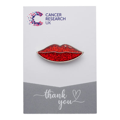Glitter Lips Pin Badge (B Grade)