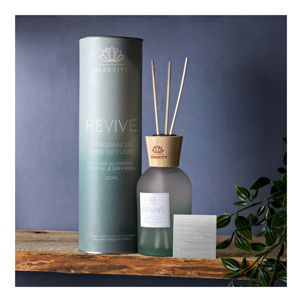 Serenity Revive Reed Diffuser - Orange, Jasmine & Saffron