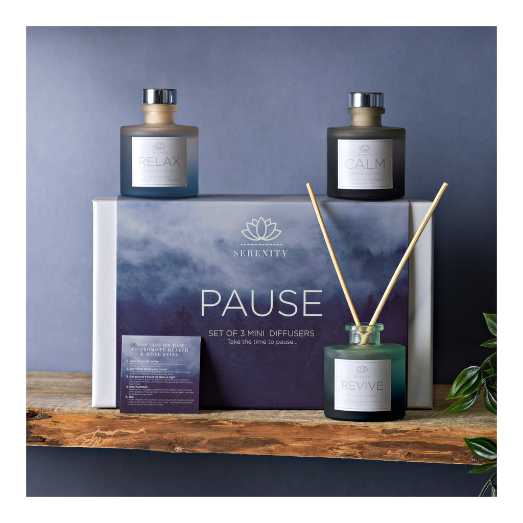 Serenity Pause Set of 3 Reed Diffusers