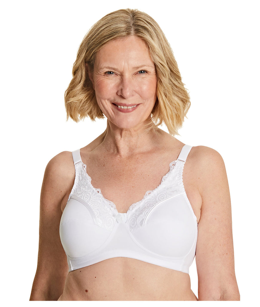 Royce Jasmine Pocketed Softcup Bra in White