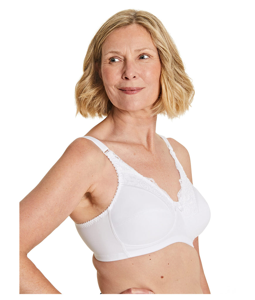 Royce Jasmine Pocketed Softcup Bra in White