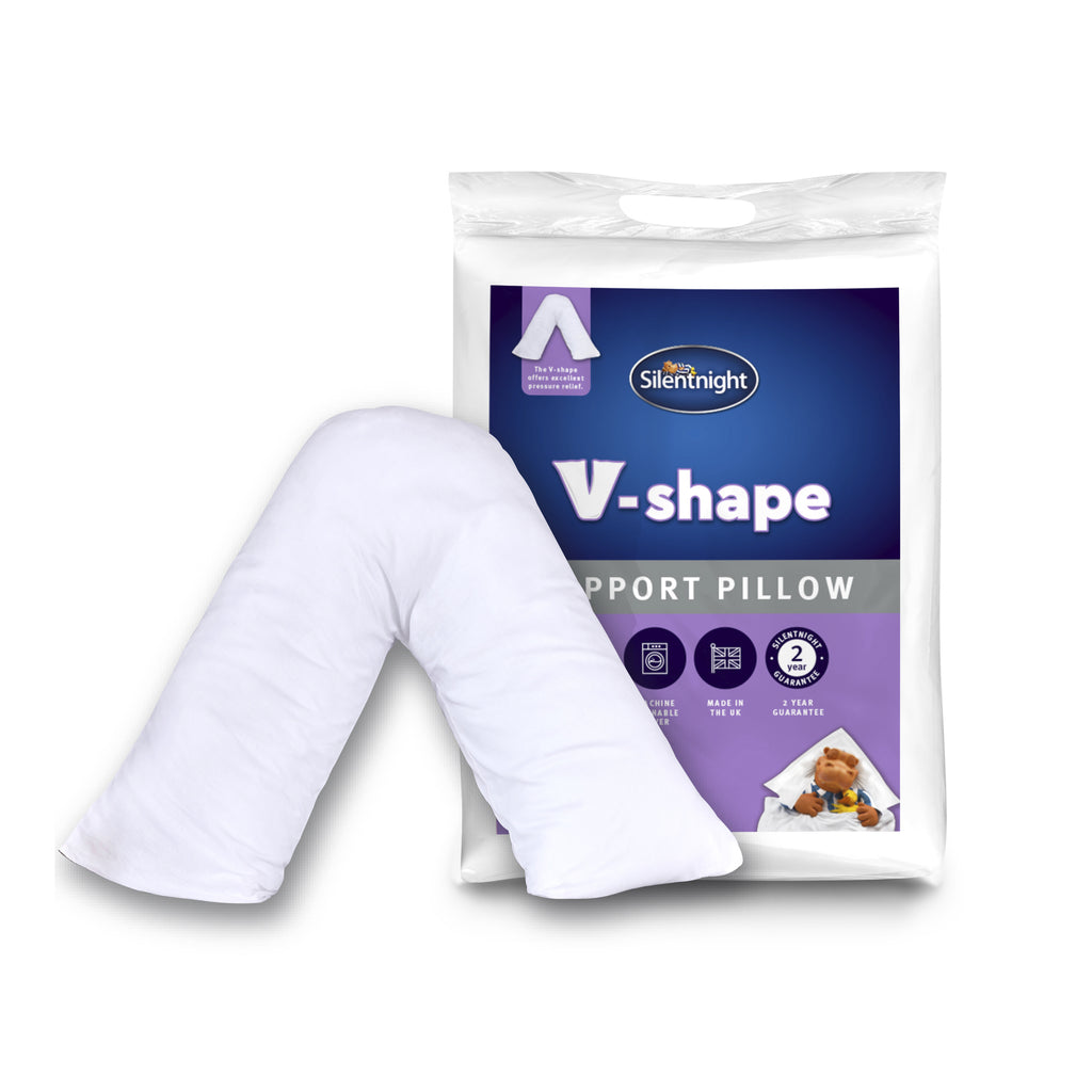 Silentnight V-shape Support Pillow & Case