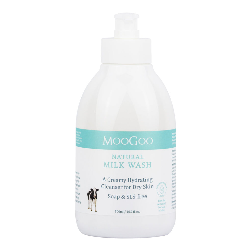 MooGoo Milk Wash. This natural milk combines small amounts of five different natural cleaners.