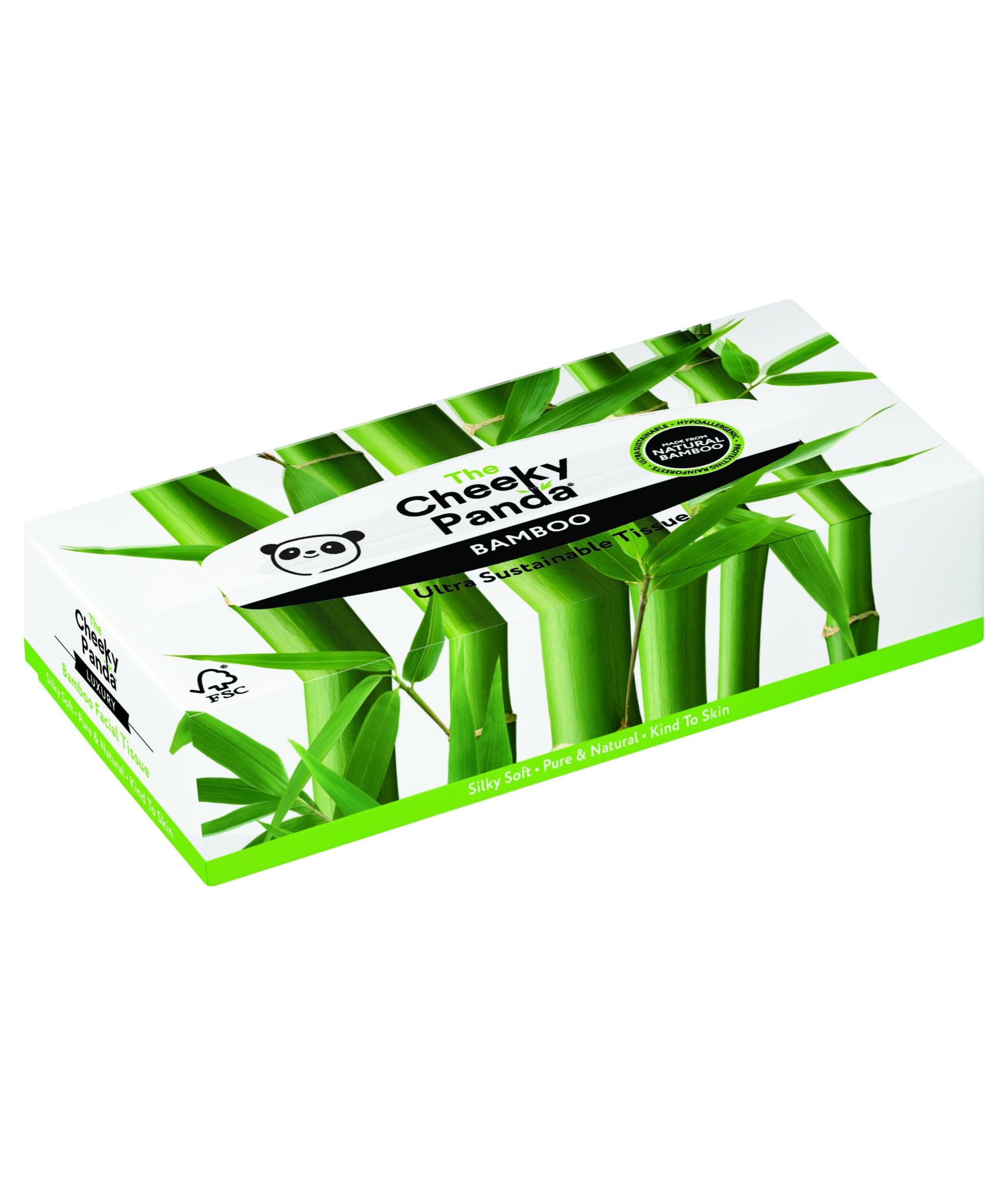 Palm Naki Bamboo Facial Tissues - 3-Ply Eco-Friendly & Gentle For Sensitive Skin
