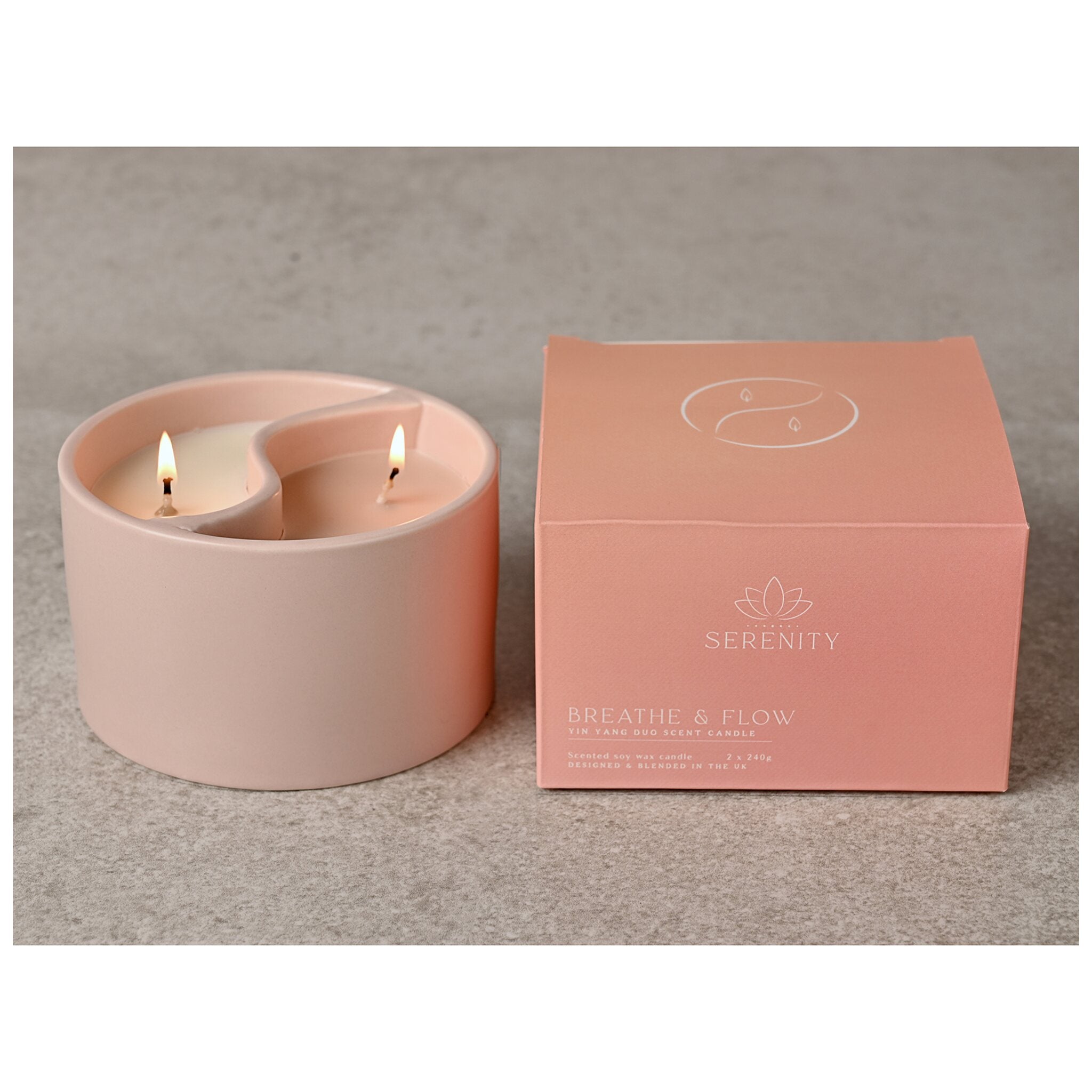 Serenity Yin Yan Breathe & Flow Ceramic Candle – Cancer Research UK