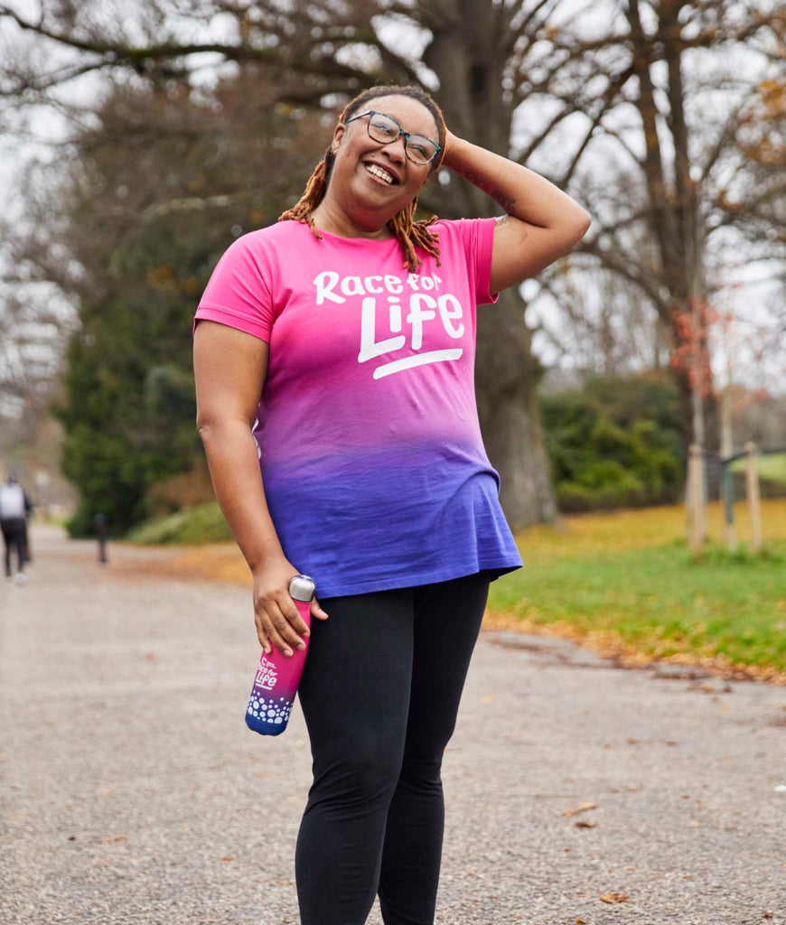 Race for Life Ladies Pink Ombre Loose Fit T-Shirt