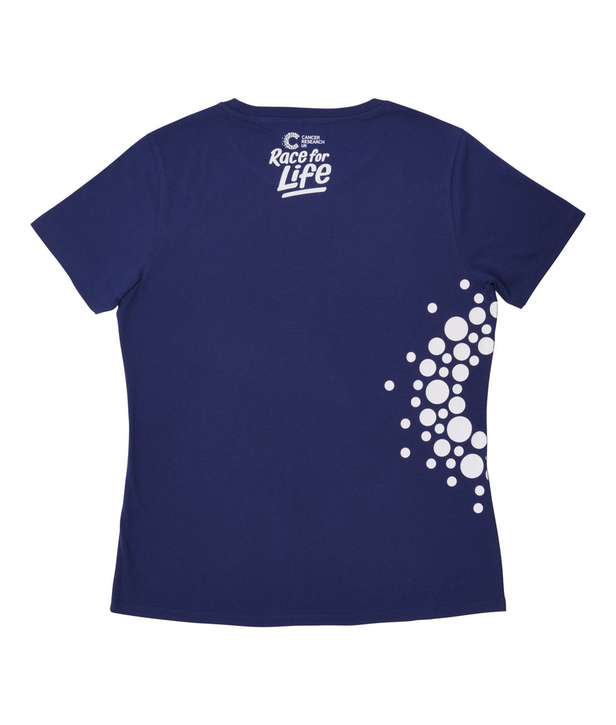 Race for Life Ladies Blue Fitted T-Shirt