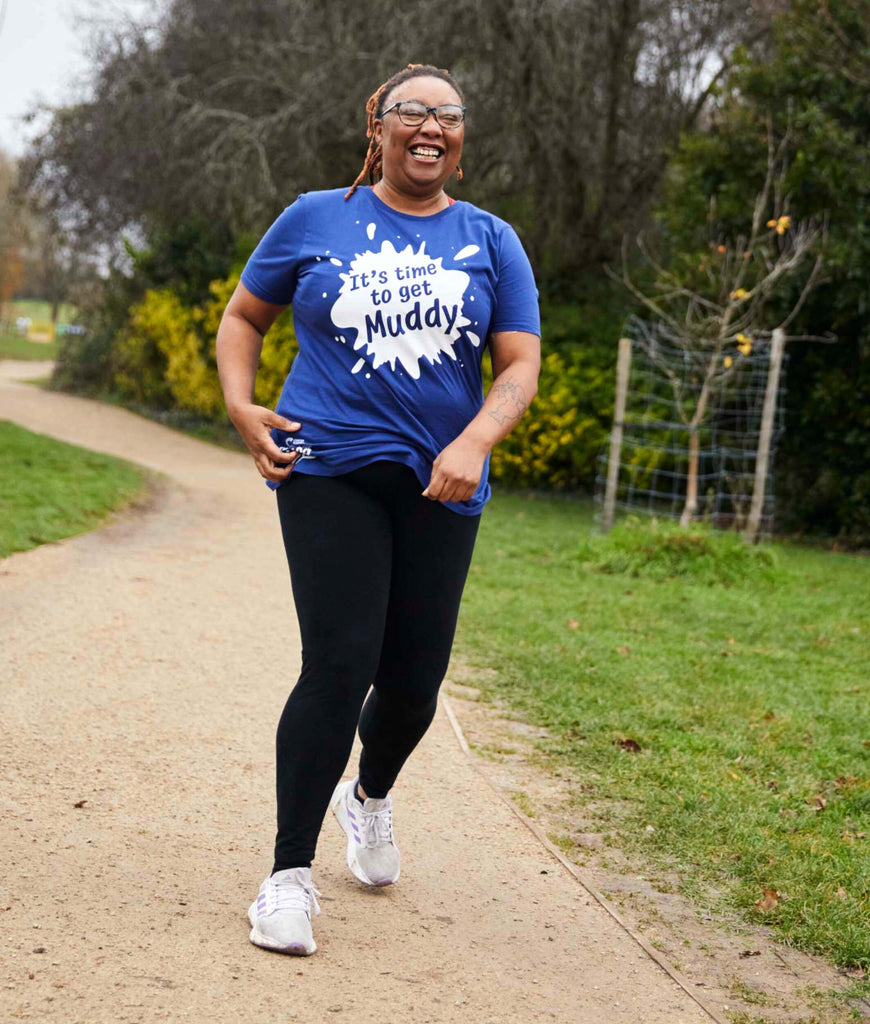 Pretty Muddy Ladies Blue Fitted T-Shirt