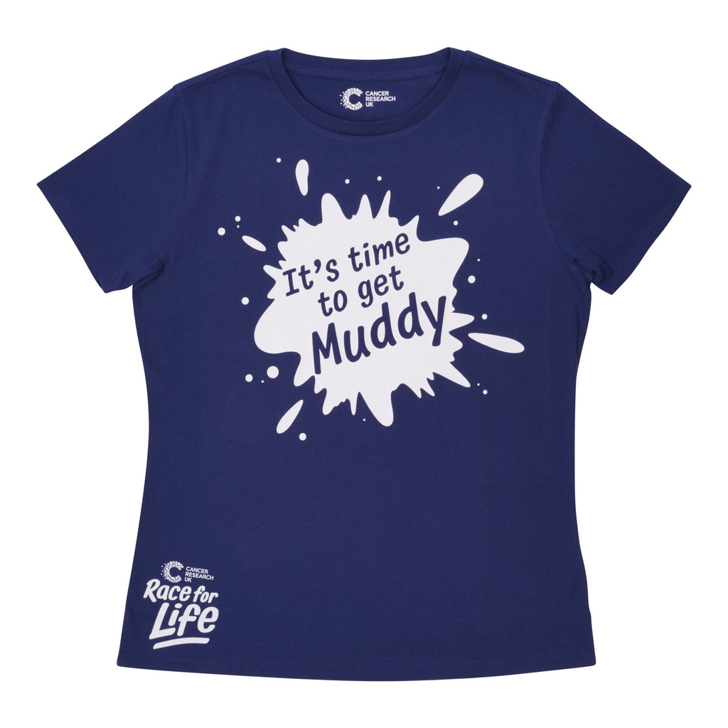 Pretty Muddy Ladies Blue Fitted T-Shirt