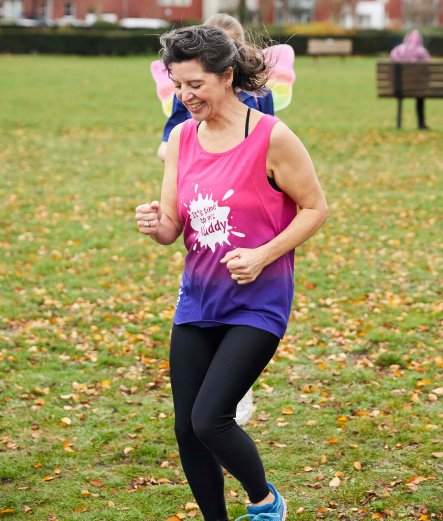 Pretty Muddy Ladies Pink Ombre Loose Fit Vest 