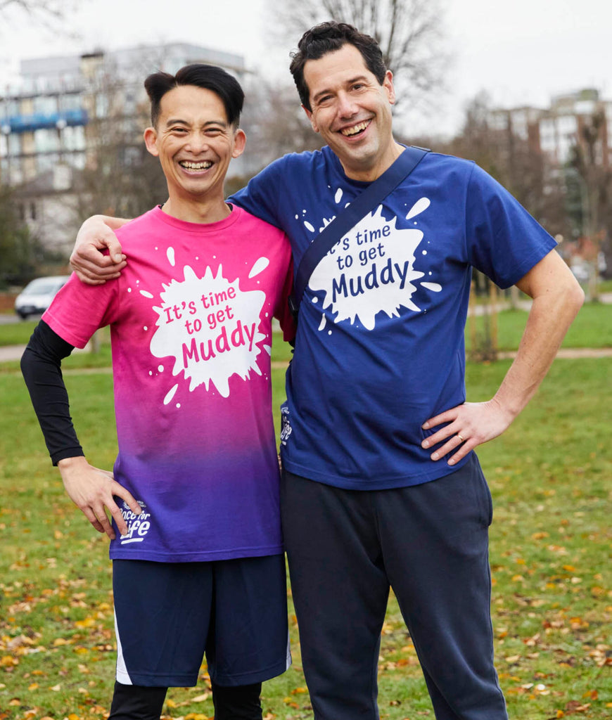 Pretty Muddy Men's Pink Ombre T-Shirt