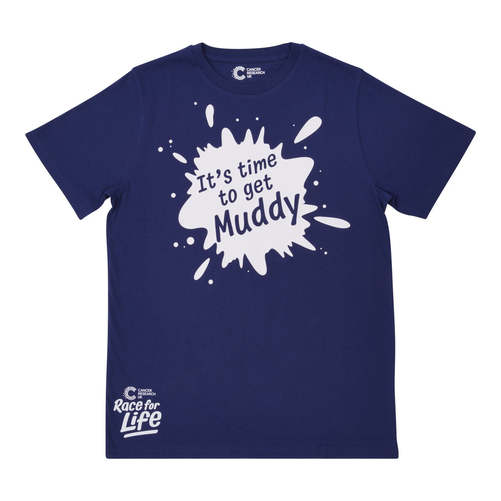 Pretty Muddy Men's Blue T-Shirt