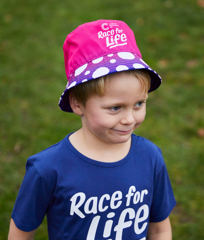 Race for Life Kid's Bucket Hat - Pink Ombre