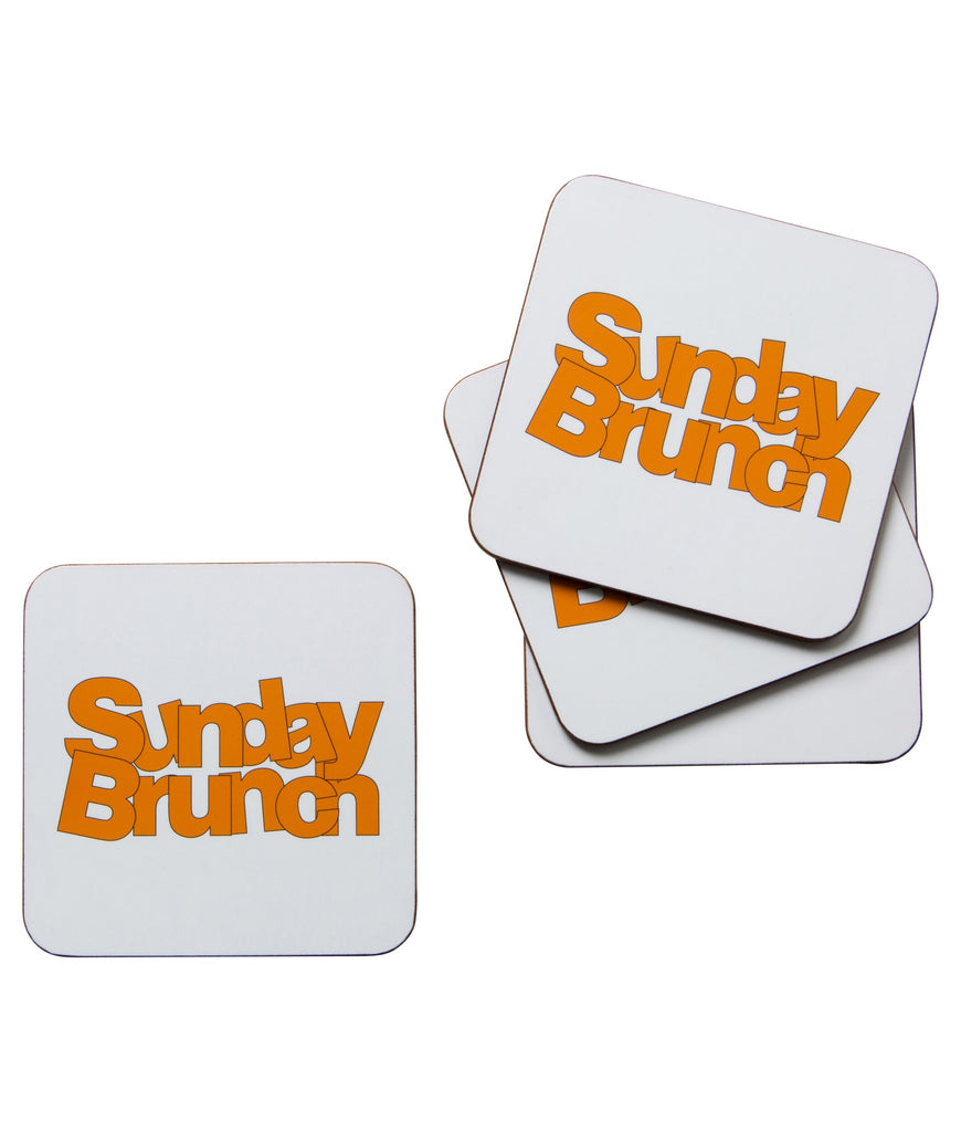 Sunday Brunch Set of 4 Coasters