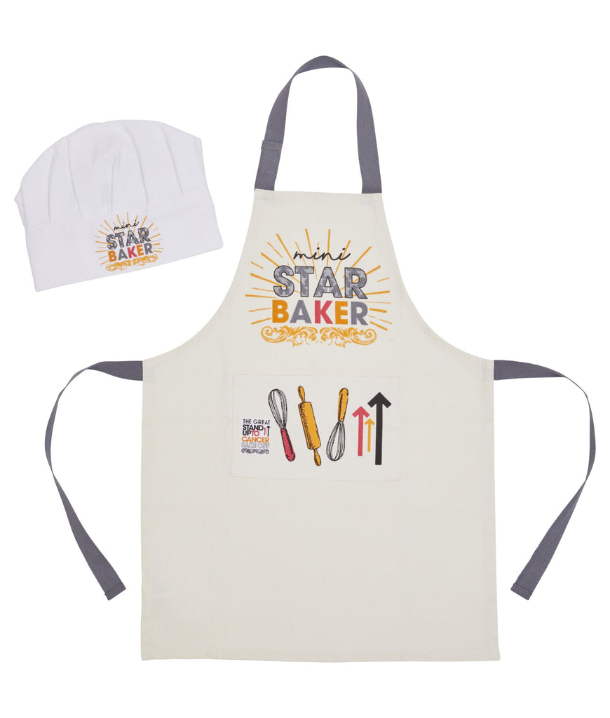 The Great Stand Up To Cancer Bake Off 2024 Star Baker Kid Apron & Hat Bundle