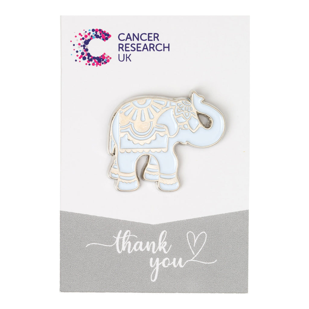 Silver Elephant Pin Badge