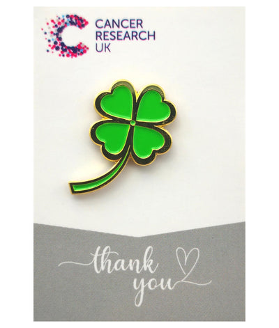 Clover Wedding Favour Pin Badge