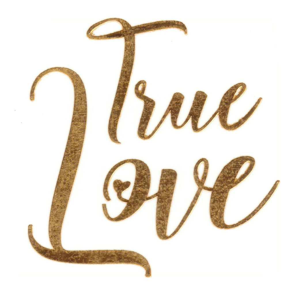 True Love Metallic Effect Temporary Tattoo