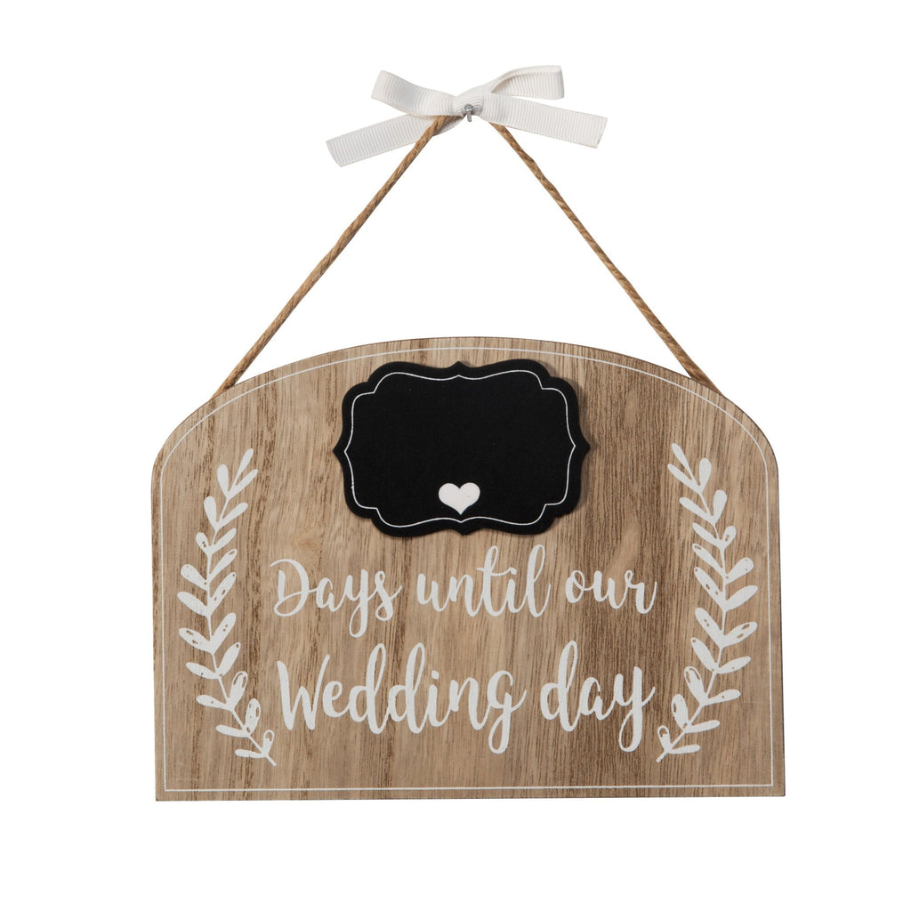 Countdown to our Wedding Love Story Plaque