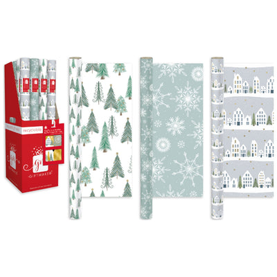 Nordic Noel Luxury Foil 4m Christmas Wrapping Paper
