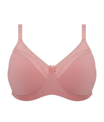 Royce Maisie Pocketed Soft T-shirt Bra in Coral