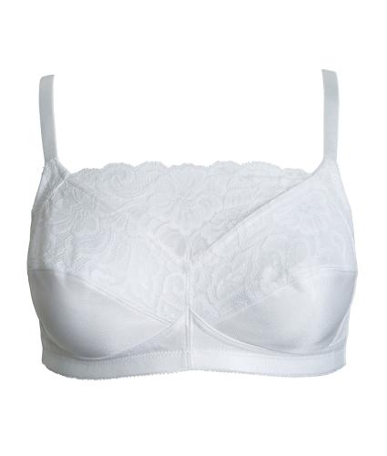 Amoena Isabel Pocketed Non-Wired Soft Bra in White 36AA