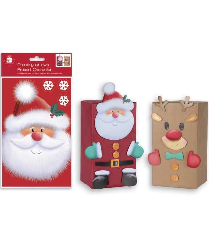 Create Your Own Present Character Pack - Santa & Rudolph