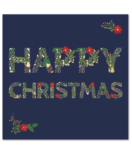 Fantastically Festive Floral Christmas Cards - Pack of 10