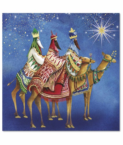 Magi from the East Welsh Bilingual Christmas Cards - Pack of 10