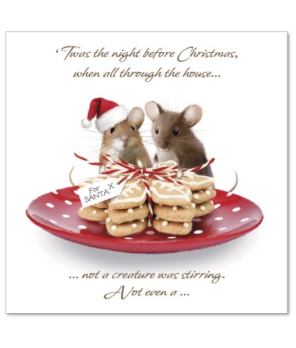 Mischievous Mice Christmas Cards - Pack of 10
