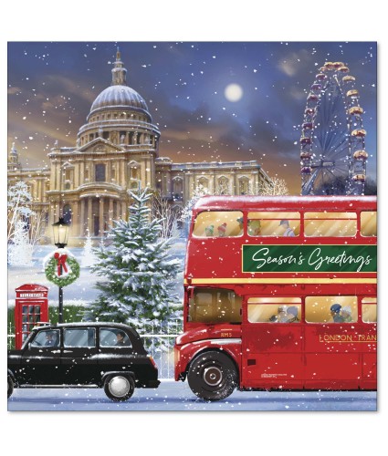 Traditional London Christmas Cards - Pack of 10