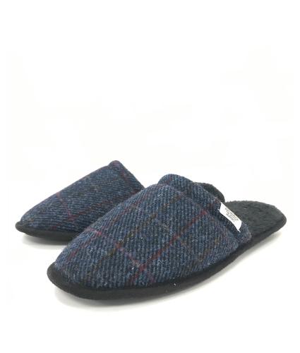 totes harris tweed mule slippers