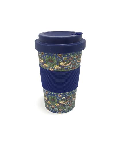 William Morris Strawberry Thief Reusable Bamboo Cup