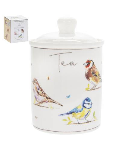 Country Life Birds Tea Canister