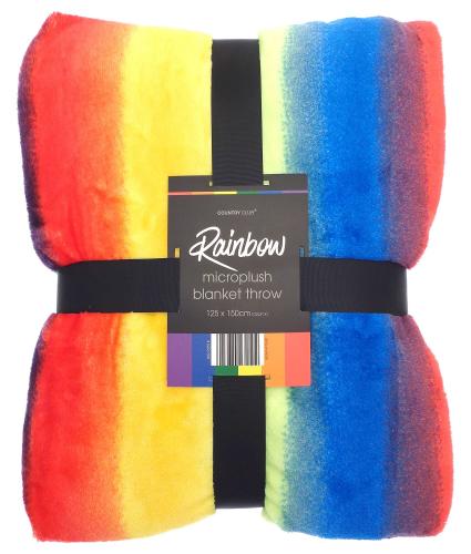 Rainbow Blanket Throw